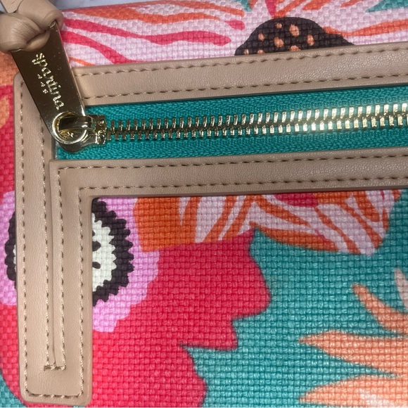 Spartina 449 Broughton linen &  leather Multi Phone Wallet - Picture 9 of 13